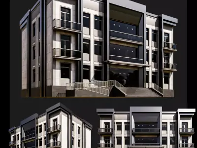 08 Multi-Story Apartment 3D model