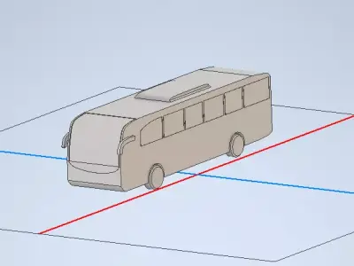 Bus Model Free 3D model by kingslam