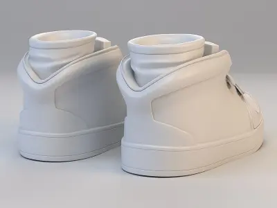 Cartoon Sport Shoes 3D model