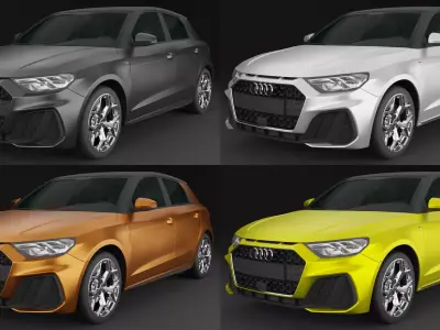 Audi A1 Sportback 3D Model 3D model