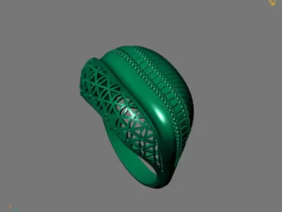 Women Plain Ring Ready STL Models Womens Ring 3d models 3D print model 21
