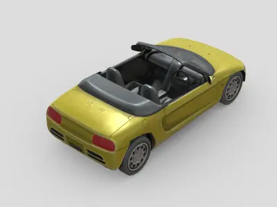 Honda Beat 1995 Low-poly 3D model