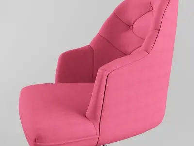 Tufted Desk Chair 3D print model