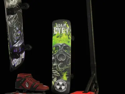 3D model of Skate Collection Vol1 Low-poly 3D model