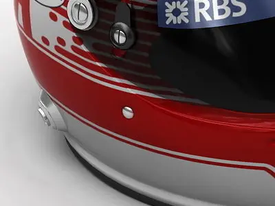 Helmet F1 2009 Kazuki Nakajima 3D model