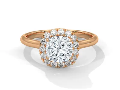 solitaire ring with detail images and 360 render videos 51 3D print model