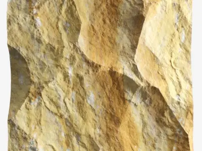 221-RockPanel sandstone wall art 3D model