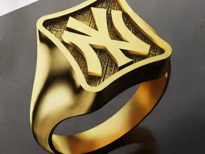 New York Yankees Baseball Fans Rings 3D Print Models 3D print model