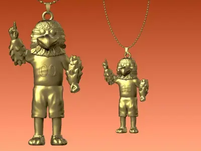 NFL - Necklaces ATLANTA FALCONS- Hanging Figurine - 3D print 3D print model