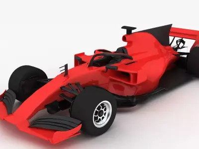 Formula 1 Season 2022 F1 Race Car red 3D model