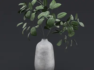 Tree Branch In Vase I 3D model