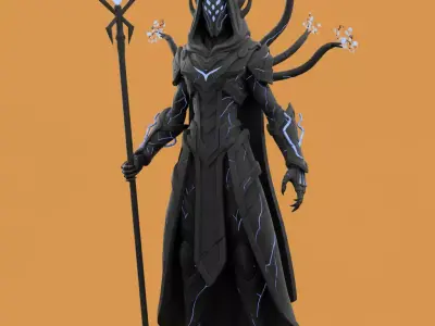 Grimdark Sci-Fi Gothic Heavy Infantry STL Free 3D model