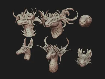 Dragon Bust Pack 1 3D model