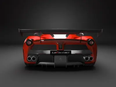 Ferrari Laferrari Low-poly 3D model