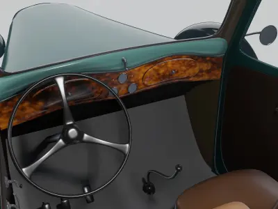 Dodge 1936 Retro Pizza model 3D model