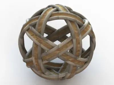Woven Art Ball 3D print model