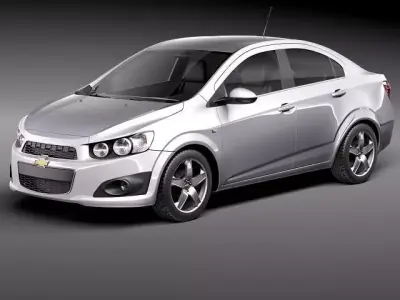 Chevrolet Aveo Sonic Sedan 2012 3D Model 3D model