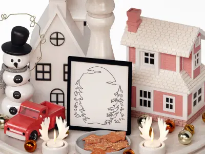 Christmas Decor Set 15 3D model