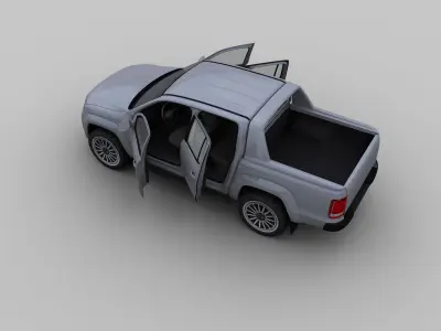 Volkswagen Amarok Low-poly 3D model