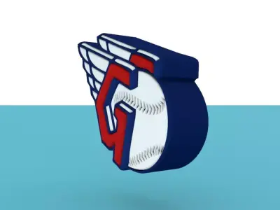 Cleveland Guardians New Team Logo 3D model