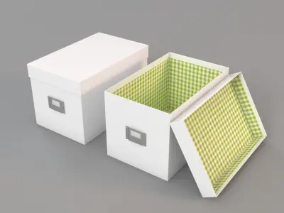 Stationery Storage Boxes 3D model
