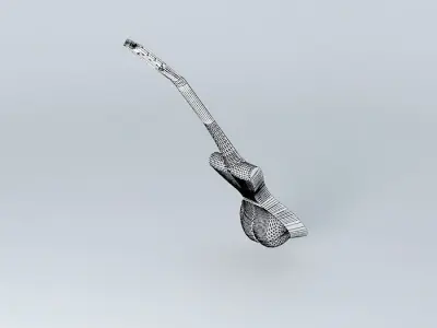 Guitar body Free 3D model