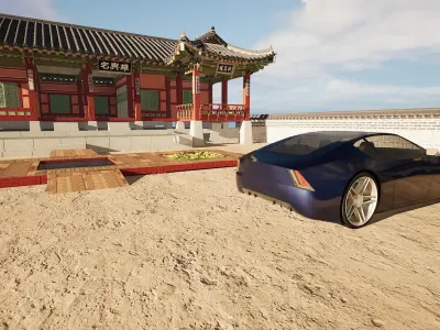 Original high poly GT car design 3D model