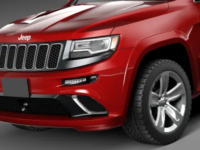 Jeep Grand Cherokee SRT 2014 3D model