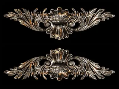 Classic carved 003 3D model purchase