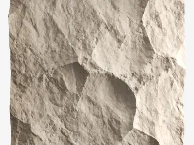 342-RockPanel sandstone wall texture 3D model