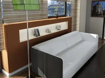 Modern Floor Lamp 05 Encaixe 3D model