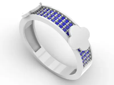 Jewelry Diamond Ring Model RG03 Free 3D print model