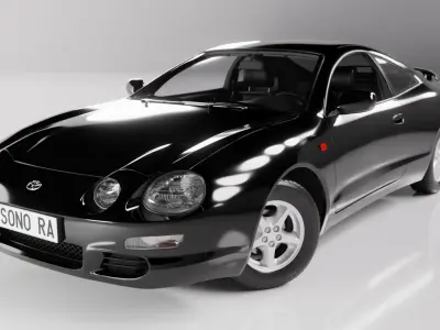 Toyota Celica 1994 Low-poly 3D model