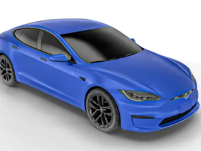 Tesla y 2021 Low-poly 3D model