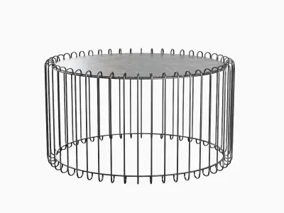 Wire Coffee Table 02 3D model