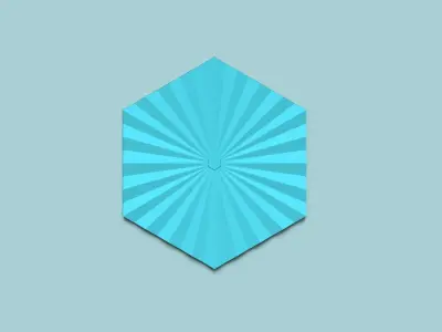 Hexagonal Wall Panel A30 Angular - Interior Design Decoration 3D print model