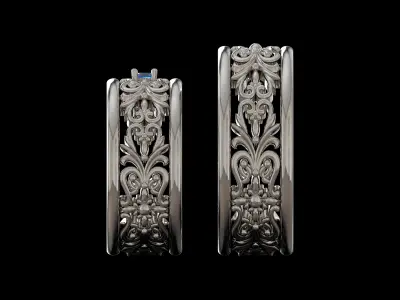 Engagement Ring 001 3D print model