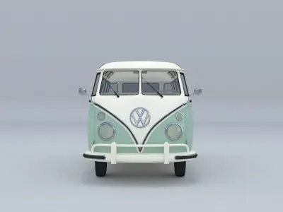 3D Model of a VW Samba T1 3D model