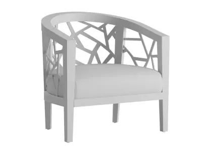 Grey Wash Frame Chair 3D model