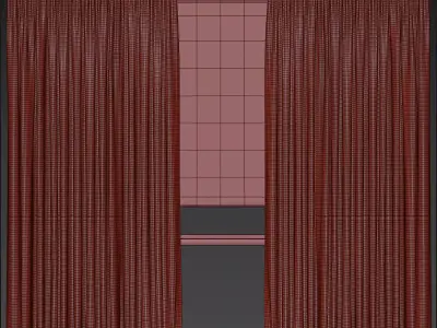  Curtain with Roman Set90 3D model