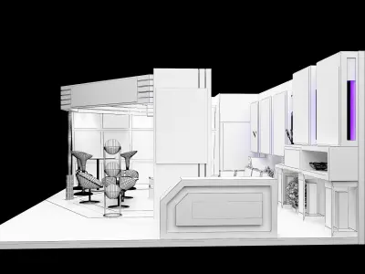 Booth Exhibition Stand a453 3D model