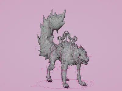 fenrir Low-poly 3D model