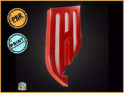 Qadsiah Saudi Club logo - Cinematic - 3D print 3D model