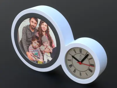 Magic Mirror Clock Low-poly 3D model