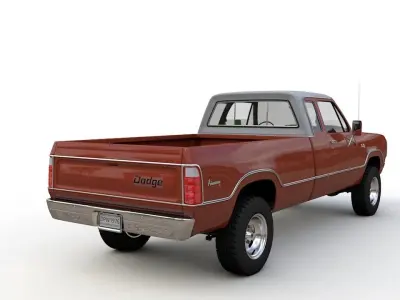 Dodge Power Wagon W200 ClubCab S1 1976 3D model