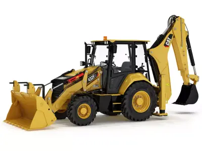 Backhoe Loader 3D model