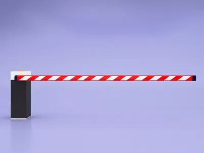 Road Barrier 3D model