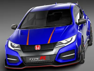 Acura Civic type R concept 2015 3D model