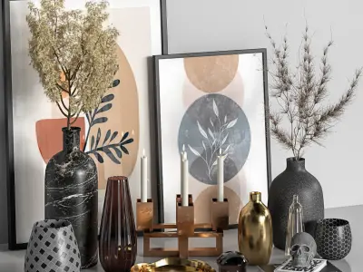 decorative set 7 3D model