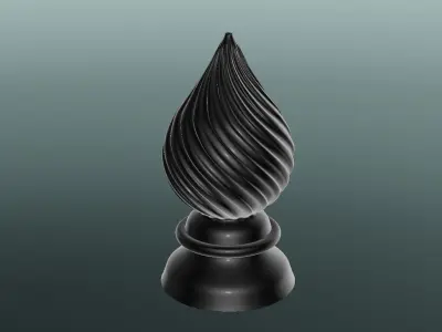 Carved Finial 3D print model